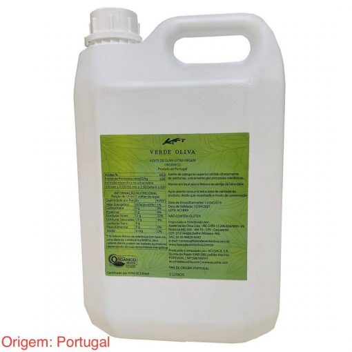 Azeite Extra Virgem Orgânico 5 litros