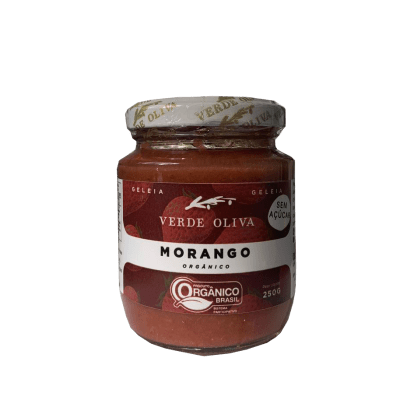 Geleia Morango Orgânico e Biodinâmico Sem Açúcar 250g