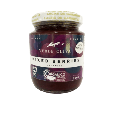 Geleia Mixed Berries Orgânica Sem Açúcar 250g