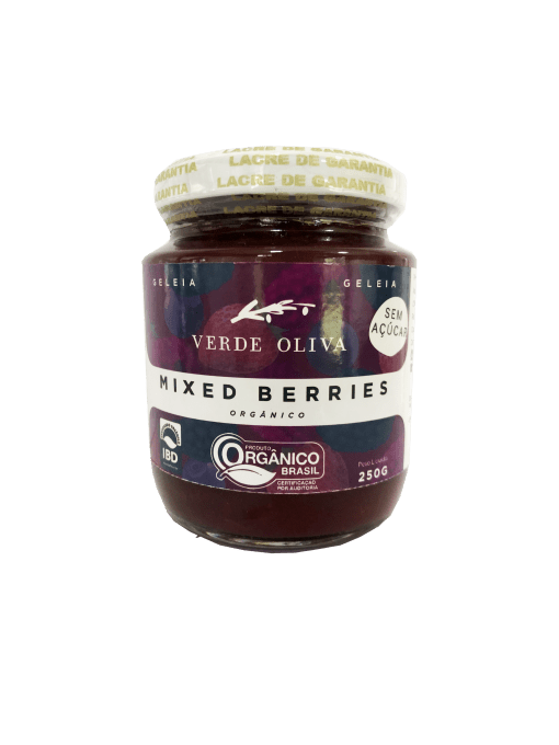 Geleia Mixed Berries Orgânica Sem Açúcar 250g
